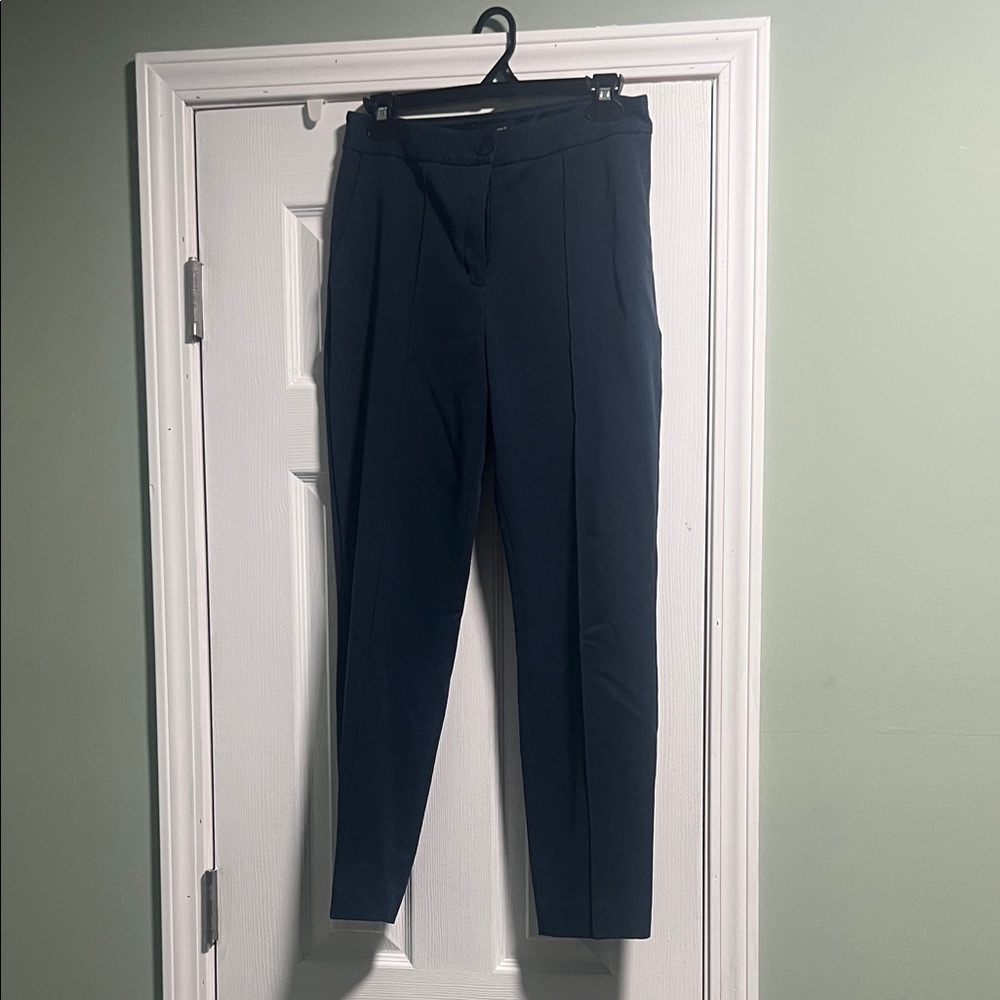Navy Women's Express High Rise Ankle Dress Pants
